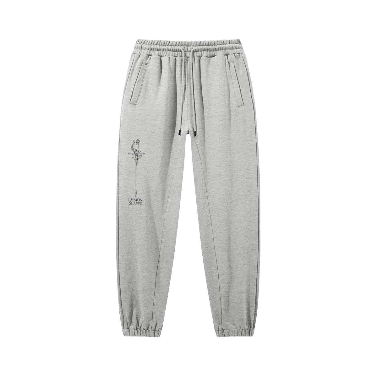 Womens Gray Front Sweatpants